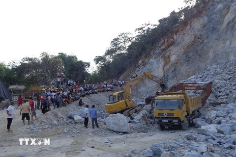Sập mỏ khai thác đá tại Hà Giang, hai người tử vong tại chỗ