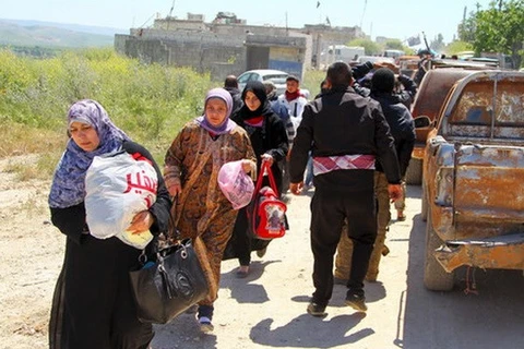 Chính quyền Syria không kích khu chợ làm 34 dân thường thiệt mạng