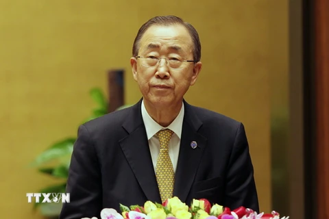 Tổng Thư ký Liên hợp quốc Ban Ki-moon dự kỳ họp quốc hội Việt Nam