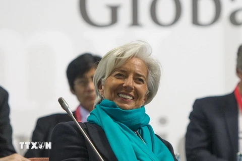 Giám đốc Quỹ Tiền tệ Quốc tế (IMF) Christine Lagarde tại Hội nghị Bộ trưởng Tài chính và Thống đốc ngân hàng trung ương nhóm G7. (Nguồn: AFP/TTXVN)