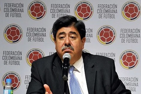 Chủ tịch Liên đoàn bóng đá Colombia (FCF) Luis Bedoya. (Nguồn: AFP)