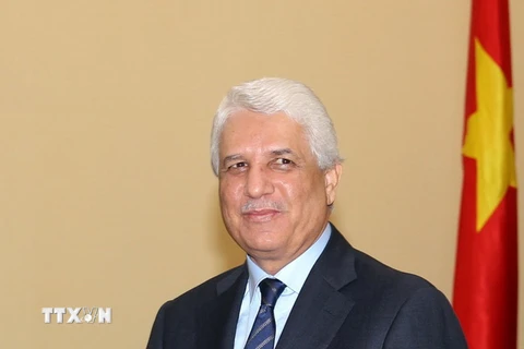 Ông Tayeb Louh, Bộ trưởng Bộ Tư pháp Algeria. (Ảnh: Đức Tám/TTXVN)