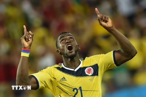 Tiền đạo Jackson Martinez. (Nguồn: AFP/TTXVN)