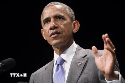 Tổng thống Mỹ Barack Obama phát biểu tại một sự kiện ở Washington, DC.,ngày 17/6. (Nguồn: AFP/TTXVN)