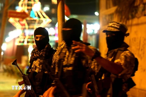 Các thành viên phong trào Hamas tại Gaza ngày 29/6. (Nguồn: AFP/TTXVN)