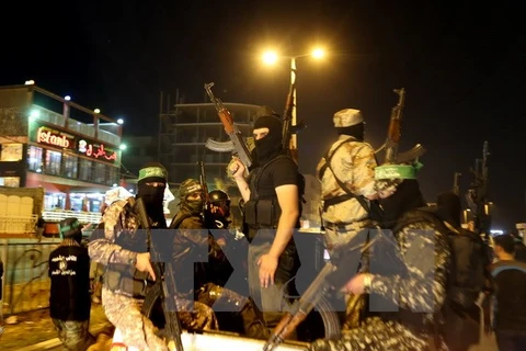Các thành viên phong trào Hamas tại thành phố Gaza. (Nguồn: AFP/TTXVN) 