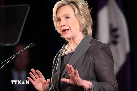 Ứng cử viên Tổng thống Mỹ Hillary Clinton. (Nguồn: AFP/TTXVN)