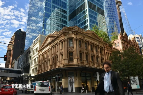 Toàn cảnh trung tâm thương mại tại thành phố Sydney ngày 5/5. (Nguồn: AFP/TTXVN)