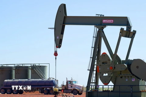 Giếng dầu gần Tioga, Bắc Dakota, Mỹ ngày 19/8/2013. (Nguồn: AFP/TTXVN)