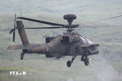 Máy bay lên thẳng Apache. (Nguồn: AFP/TTXVN)