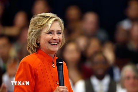 Ngoại trưởng Mỹ Hillary Clinton trong chiến dịch vận động tranh cử ở Bắc Las Vegas, Nevada ngày 18/8. (Nguồn: AFP/TTXVN)
