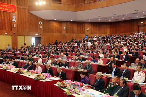 Đại hội đại biểu Đảng bộ tỉnh Bà Rịa-Vũng Tàu lần thứ VI, nhiệm kỳ 2015-2020. (Ảnh: Đoàn Mạnh Dương/TTXVN)