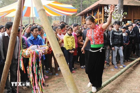 Lễ hội Hết Chá đặc sắc của bà con dân tộc Thái. (Ảnh minh họa: Minh Đức/TTXVN)