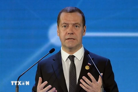 Thủ tướng Dmitry Medvedev. (Nguồn: AFP/TTXVN)