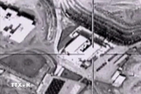 Không quân Nga không kích một căn cứ của IS gần Raqqa ngày 9/10. (Nguồn: AFP/TTXVN)