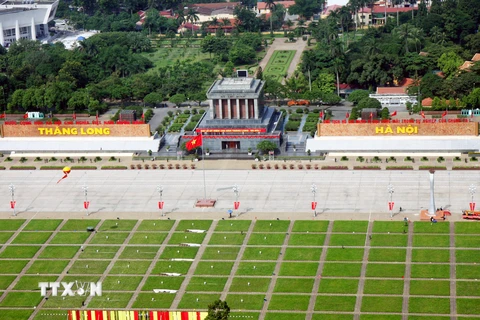 Quảng trường và Lăng Chủ tịch Hồ Chí Minh. (Ảnh: Trọng Đức/TTXVN)