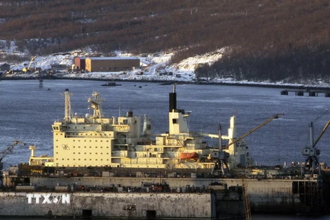 Tàu phá băng Taimyr của Nga. (Nguồn: AFP/TTXVN)