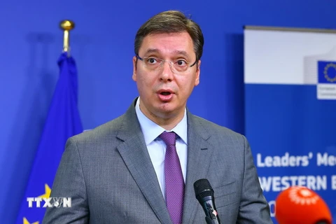 Thủ tướng Serbia Aleksandar Vucic. (Nguồn: THX/TTXVN)