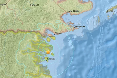 Động đất mạnh 6 độ Richter ở khu vực Đông Bắc Indonesia