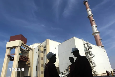 Lò phản ứng ở nhà máy điện hạt nhân Bushehr, cách thủ đô Tehran, Iran 1.200km về phía nam ngày 26/10/2010. (Nguồn: AFP/TTXVN)