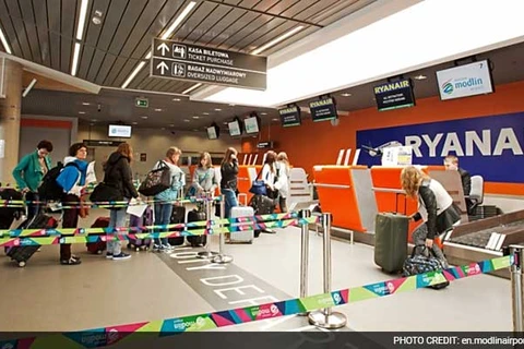 Sân bay Modlin. (Nguồn: ndtv.com)