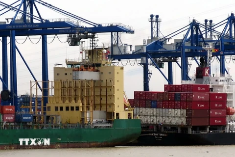 Hàng hóa xuất nhập khẩu thông qua cảng Cát Lái (TP. Hồ Chí Minh). (Ảnh: Hoàng Hải/TTXVN)