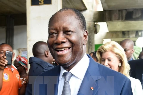 Tổng thống Côte d'Ivoire Alassane Ouattara. (Nguồn: AFP/TTXVN)