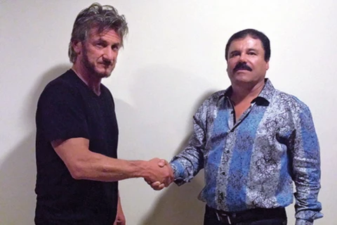 Sao điện ảnh Sean Penn và trùm ma túy El Chapo. (Nguồn: nytimes)