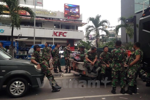 [Video] Khoảnh khắc quả bom phát nổ tại thủ đô Jakarta