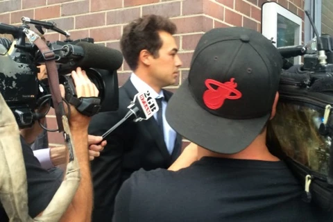 Nick Lindahl bên ngoài tòa án. (Nguồn: smh.com.au)