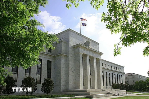 Quang cảnh bên ngoài trụ sở Fed ở thủ đô Washington. (Nguồn: AFP/TTXVN)