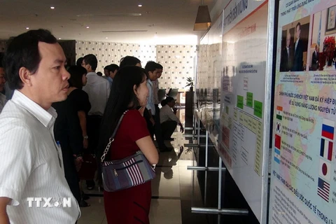Hội thảo - Trưng bày về phát triển điện hạt nhân của Việt Nam tại Phú Yên. (Ảnh: Xuân Triệu/TTXVN)