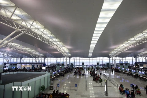 Nhà ga T2 (Sân bay quốc tế Nội Bài). (Ảnh: Huy Hùng/TTXVN)