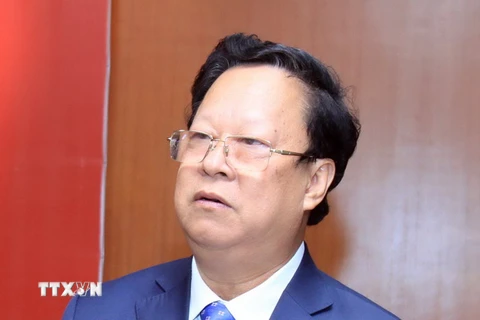 Chủ tịch Liên hiệp các tổ chức Hữu nghị Việt Nam Vũ Xuân Hồng. (Ảnh: An Đăng/TTXVN)