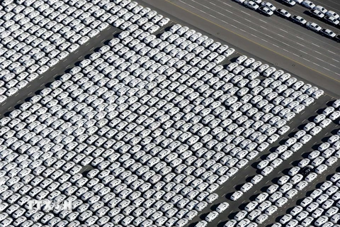 Ôtô của hãng Volkswagen tại nhà máy ở Emden, tây bắc nước Đức ngày 30/9/2015. (Nguồn: AFP/TTXVN)
