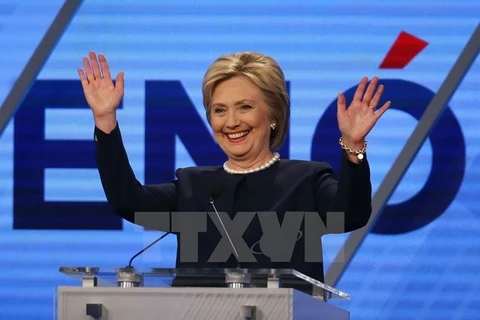 Cựu Ngoại trưởng Mỹ Hillary Clinton. (Ảnh: AFP/TTXVN)