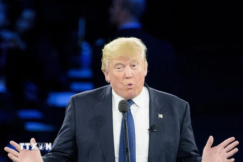 Ông Donald Trump phát biểu trong một hội nghị ở thủ đô Washington, Mỹ ngày 21/3. (Nguồn: AFP/TTXVN)