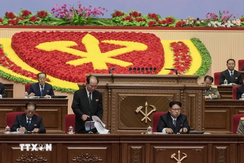 Đại hội toàn quốc lần thứ VII của Đảng Lao động Triều Tiên. (Nguồn: AFP/TTXVN)
