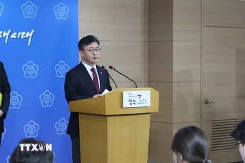 Bộ trưởng Thống nhất Hàn Quốc Hong Yong-pyo. (Nguồn: THX/TTXVN)