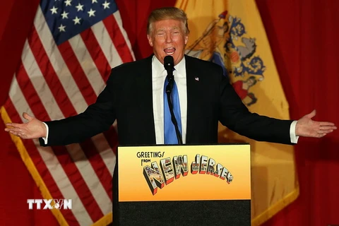 Ông Donald Trump phát biểu tại Lawrenceville, New Jersey, Mỹ ngày 19/5. (Nguồn: AFP/TTXVN)