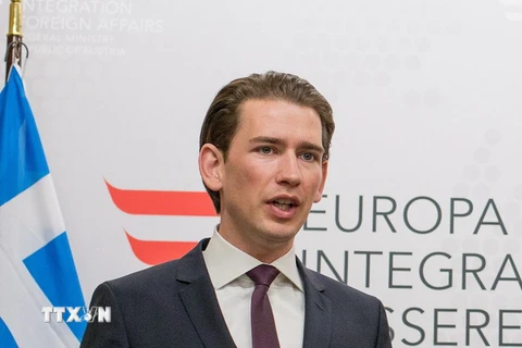 Ngoại trưởng Áo Sebastian Kurz. (Nguồn: EPA/TTXVN)