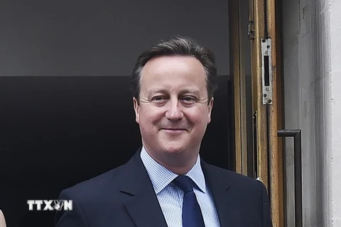 Thủ tướng Anh David Cameron sau khi bỏ phiếu trưng cầu ý dân ở London, ngày 23/6. (Nguồn: THX/TTXVN)