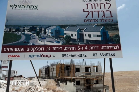 Khu định cư Do Thái Maale Adumim đang trong quá trình xây dựng ở đông Jerusalem ngày 4/7. (Nguồn: AFP/TTXVN)