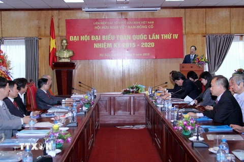Đại hội lần thứ IV Hội Hữu nghị Việt Nam-Mông Cổ. (Ảnh: An Đăng/TTXVN)