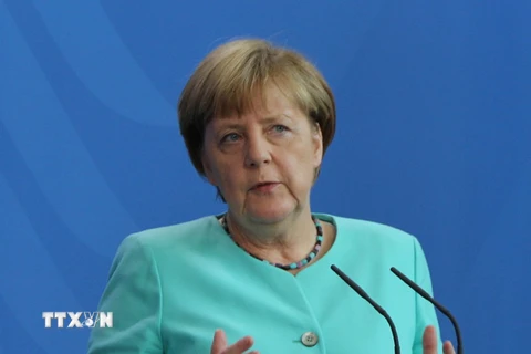 Thủ tướng Đức Angela Merkel. (Ảnh: Trần Mạnh Hùng/TTXVN)