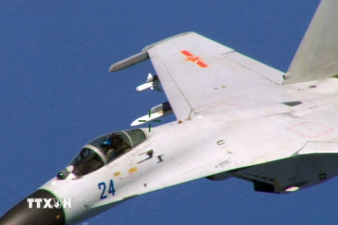 Máy bay chiến đấu Trung Quốc. Ảnh minh họa. (Nguồn: AFP/TTXVN)