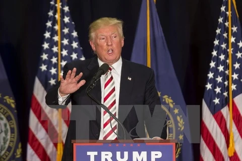 Ông Donald Trump phát biểu tại Windham, New Hampshire ngày 6/8 vừa qua. (Ảnh: AFP/TTXVN)