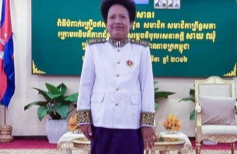  Thượng nghị sỹ đảng Cứu nguy Dân tộc Campuchia (CNRP), bà Thak Lany. (Nguồn: phnompenhpost.com)