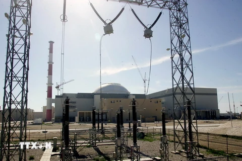 Toàn cảnh nhà máy điện hạt nhân Busher ở miền nam Iran ngày 26/2/2006. (Nguồn: AFP/TTXVN)