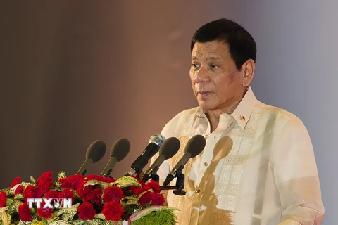 Tổng thống Rodrigo Duterte. (Nguồn: AFP/TTXVN)